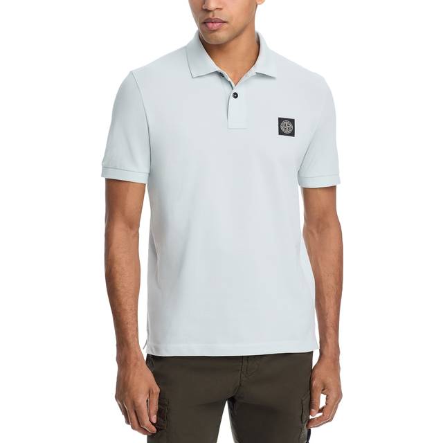 Strech organic cotton polo shirt - STONE ISLAND - gender_Man - Blue (3XL)