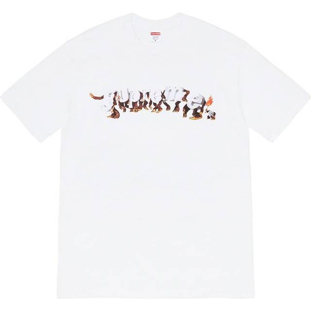 Suprem Week 8 Apes Tee Logo Alphabet Printing Round Neck Short Sleeve Unisex SUP-SS21-633 - MULTI-COLOR - XL