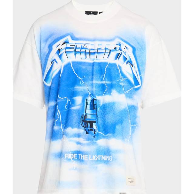 REPRESENT x Metallica Ride The Lightning Cotton-Blend T-Shirt - L - White - XL