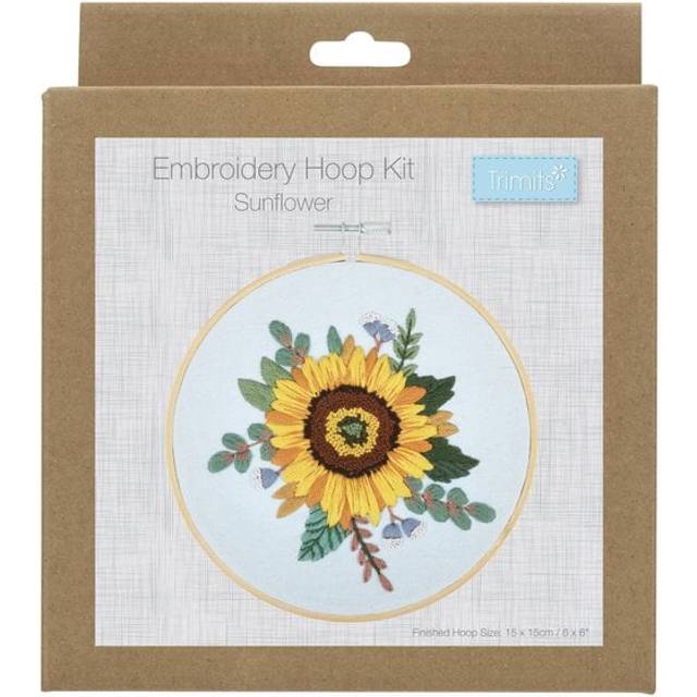 Sunflower Embroidery Hoop Kit - Multicolor