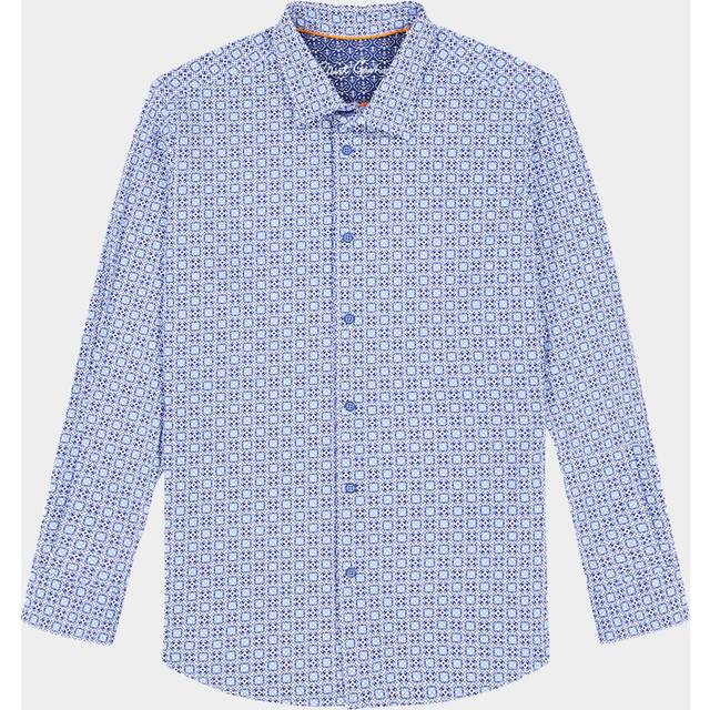 Robert Graham Robert Graham Caspian Long Sleeve Button Down Shirt - BLUE (S)
