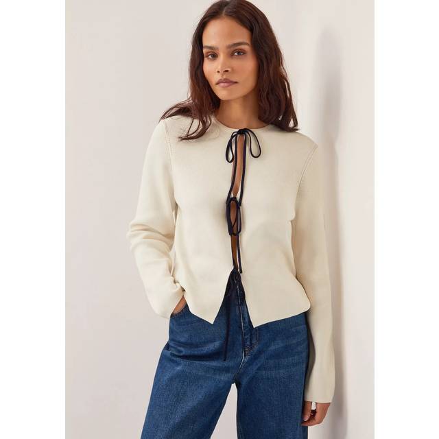 Monsoon Tula Tie Front Cardigan
