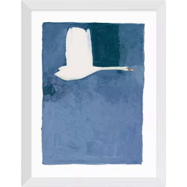 EAST END PRINTS Jörgen Hansson 'Swan II' Framed Print