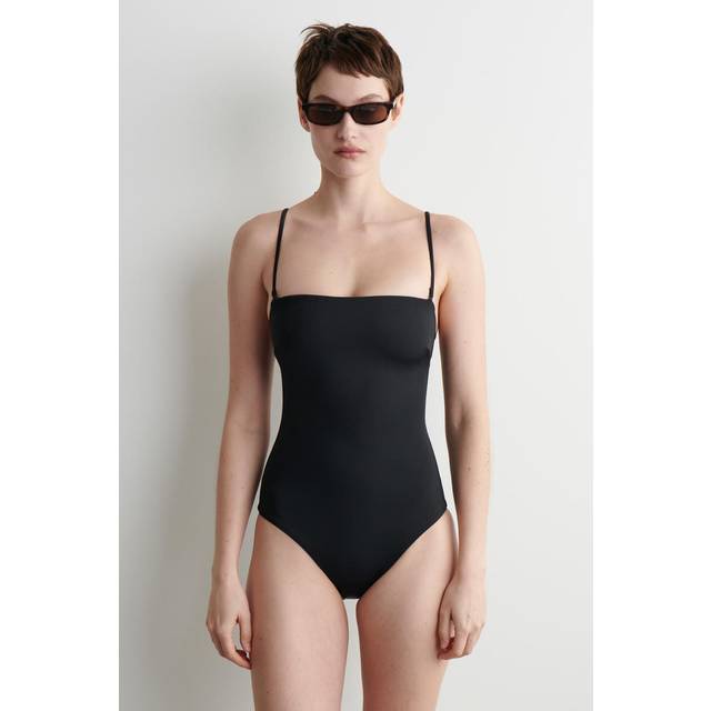 Bandeau Swimsuit - Black - 44