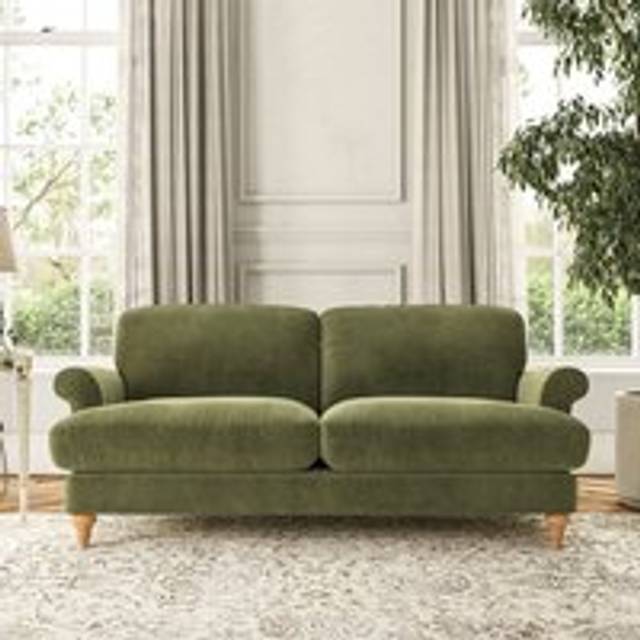 Evie 3 Seater Sofa - Luxury Velvet Olive