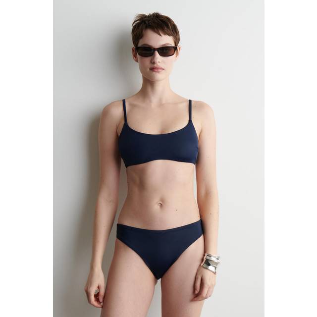 Scoop-Neck Bikini Top - Navy - 32