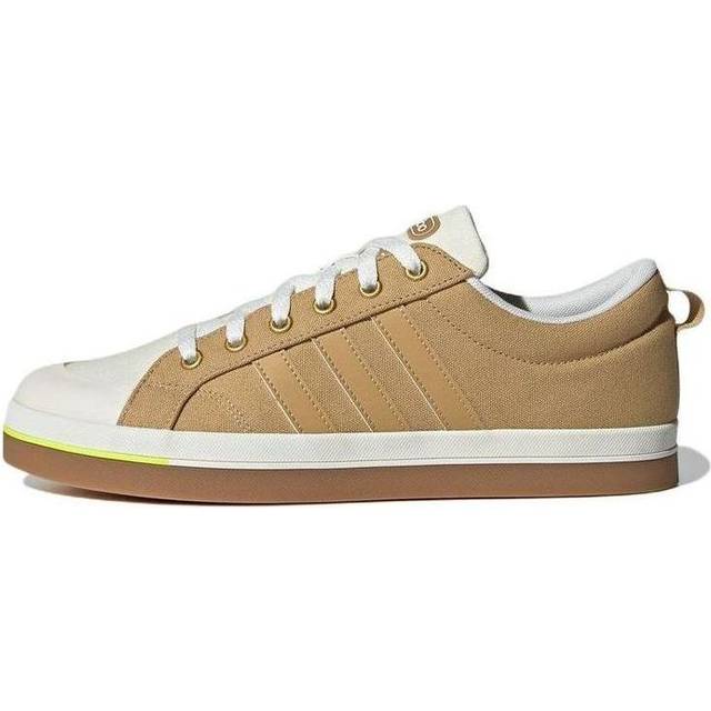 adidas neo Bravada Wear-resistant Non-Slip Casual Skateboarding Shoes Unisex Brown Yellow GY9682 - Brownyellow/White - 11