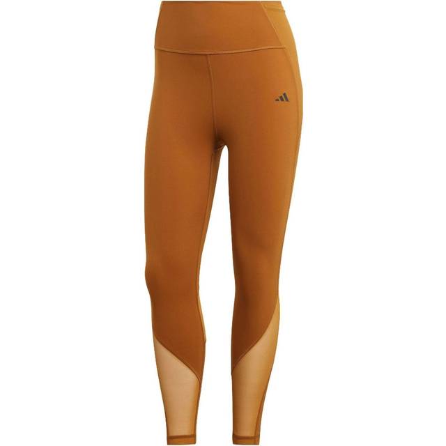 (WMNS) adidas Tailored HIIT Training 7/8 Leggings 'Brown' HR5426 - Bronze Strata