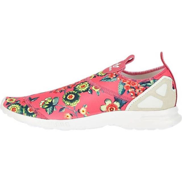 (WMNS) adidas originals ZX Flux Smooth Slip On 'Pink White' S78960 - Pink/White - 5