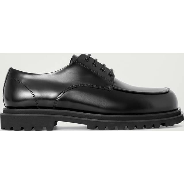 Chunky Leather Derby Shoes - Black - 44