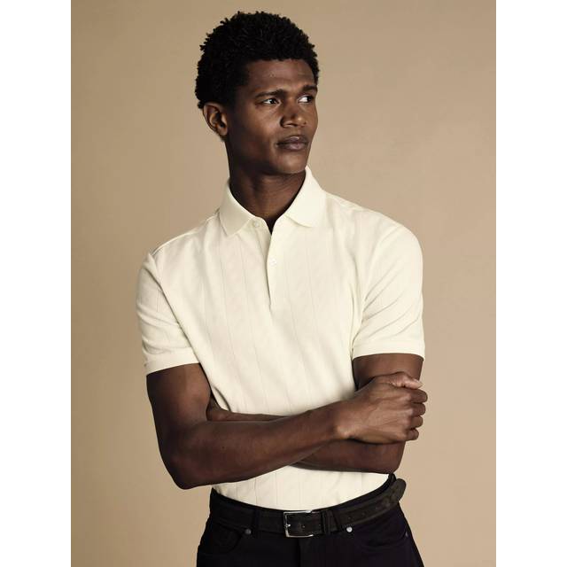 Charles Tyrwhitt Short Sleeve Cotton Blend Polo Shirt