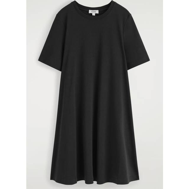A-Line Mini T-Shirt Dress - Black - XS