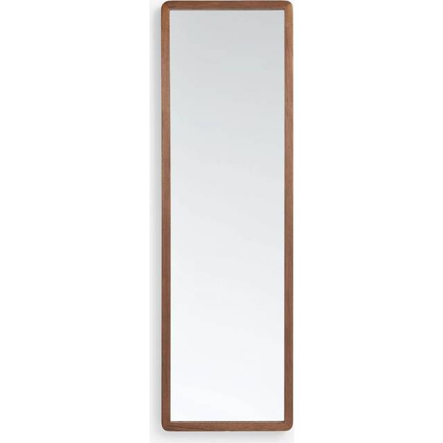 John Lewis Slim Solid Oak Wood Hall Mirror, 140 x 43cm