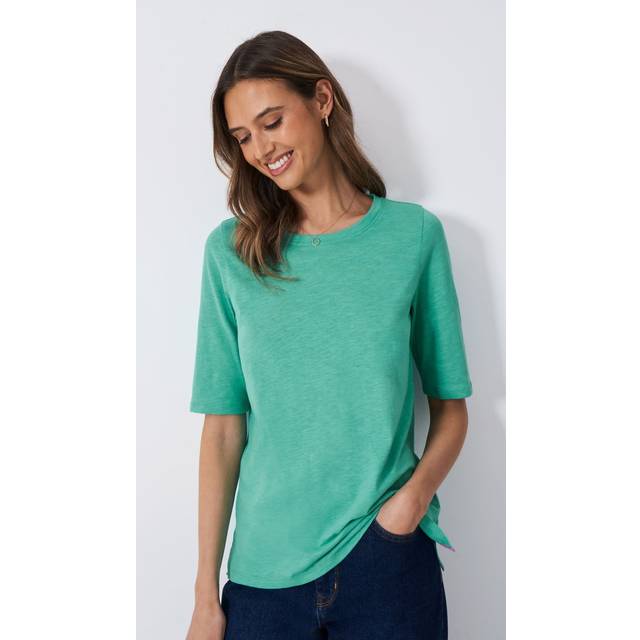 Crew Clothing Half Sleeve Slub T-Shirt