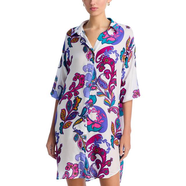 Fatima Button-Front Shirtdress - FATIMA (WHITE)