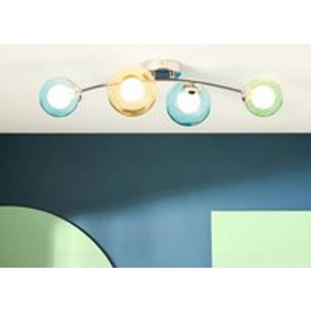 Eliza 4 Light Semi Flush Ceiling Light - Chrome