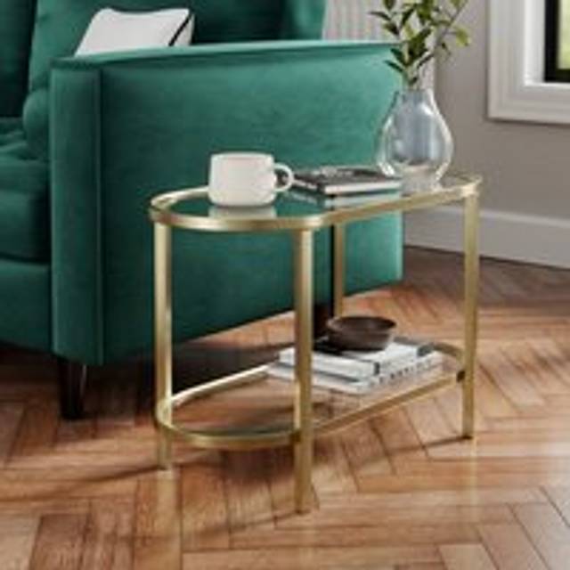 Sofia Long Side Table - Gold