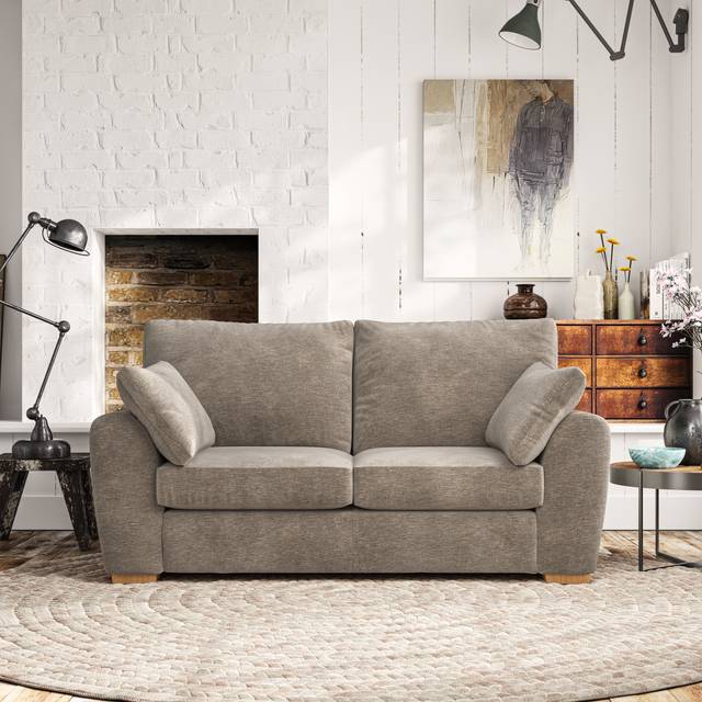 Madison Large 2 Seater Sofa - Luxury Chenille Mushroom