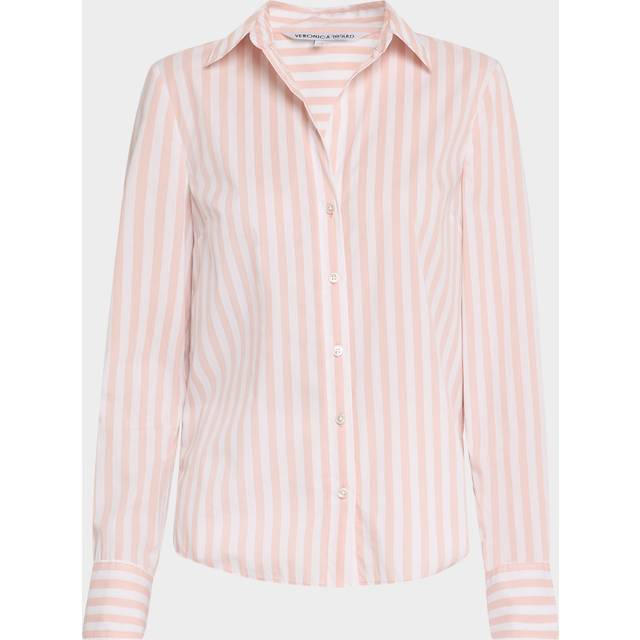 Amelia Stripe Button-Front Shirt - PINK SHELLWHITE - 6