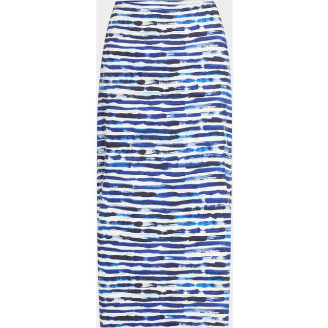 Phoebe Stripe Pencil Skirt - NAVY STRIP - 12