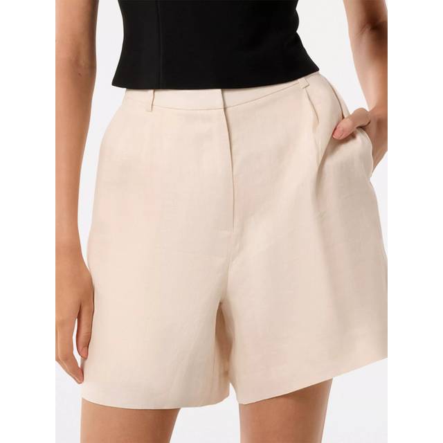 Forever New Lucinda High Rise Linen Bermuda Shorts