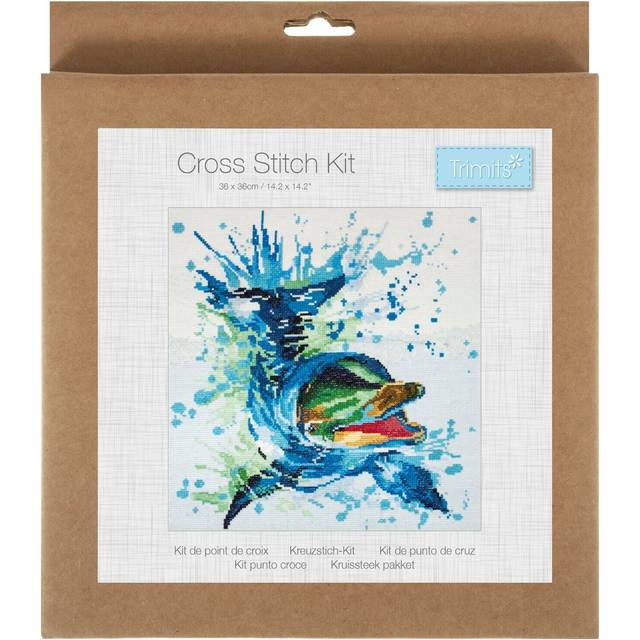 Dolphin Cross Stitch Kit - Multicolor