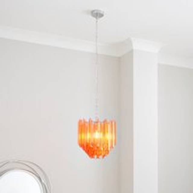 Esme Modern Adjustable Chandelier - Orange