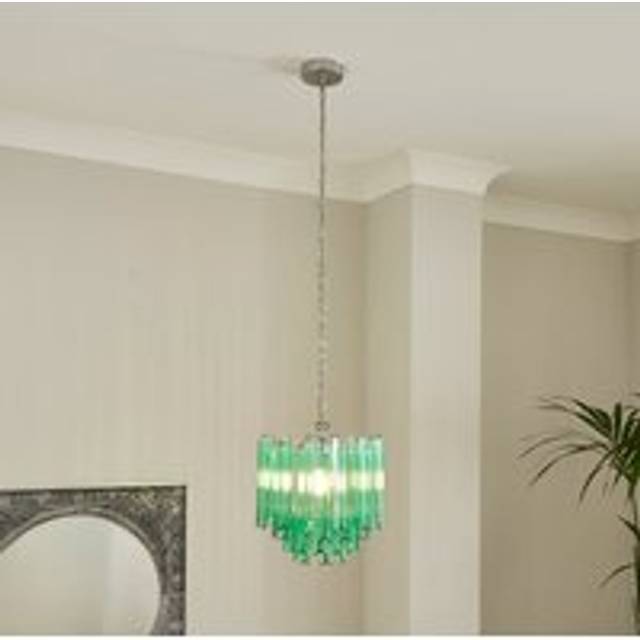 Esme Modern Adjustable Chandelier - Green