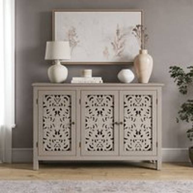 Eden Wide Sideboard, Grey Washed