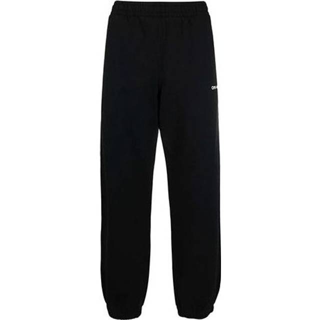 Men's Off-White FW21 Caravaggio Painting Bundle Feet Sports Pants/Trousers/Joggers Black OMCH029C99FLE0041001 - Black/White