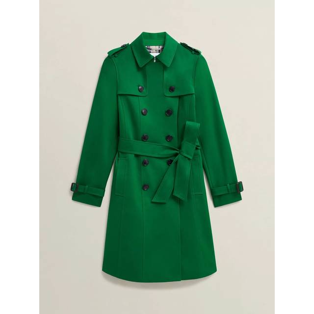 Hobbs Petite Skylar Trench Coat, Verdant Green