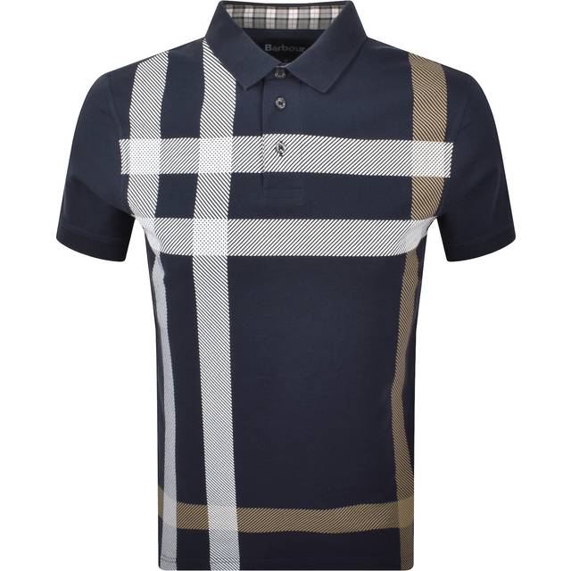 Barbour Blaine Short Sleeve Polo T Shirt Navy