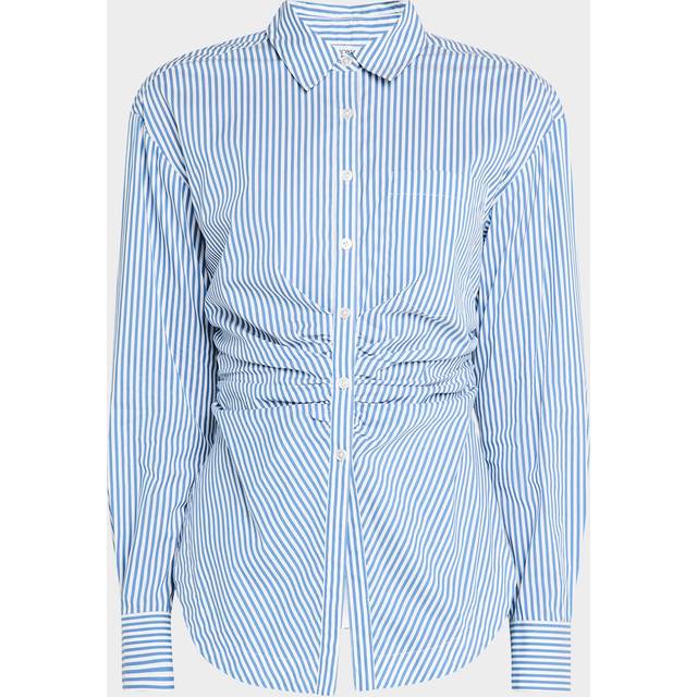 Bosco Striped Button-Front Shirt - BLUEWHITE STRIPE - 0