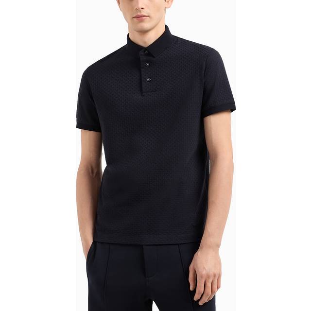Emporio Armani, Polo Shirts, male, Blue, L, Classic Polo Shirt Blue Regular Fit