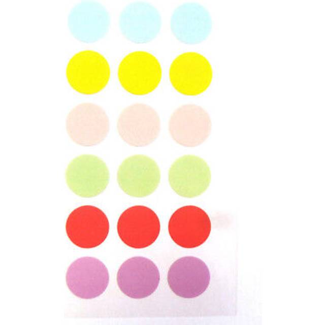 15mm pastel coloured round dot circular sticky labels - rcpd7915