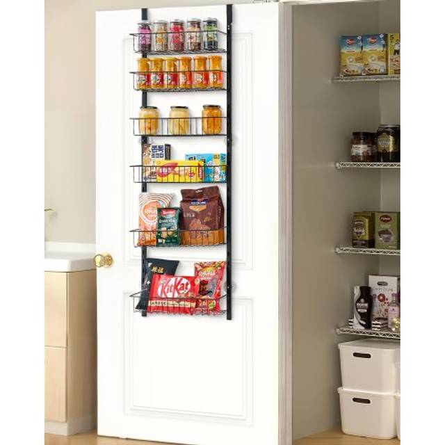 VEVOR 6-Tier Over the Door Pantry Organizer Hanging Storage Rack Adjustable