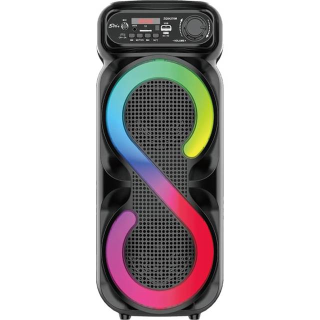 LYEAA Bärbar boom box högtalare med hög volym och RGB-lampor för camping och utomhusevenemang högtalare