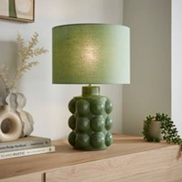 Bobble Retro Ceramic Table Lamp - Yew