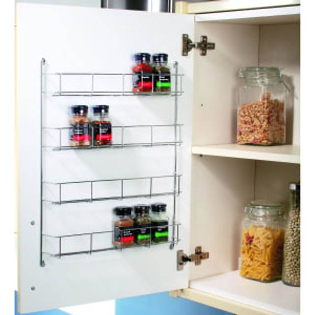 Wickes Chrome 4 Tier Spice Rack - 500mm