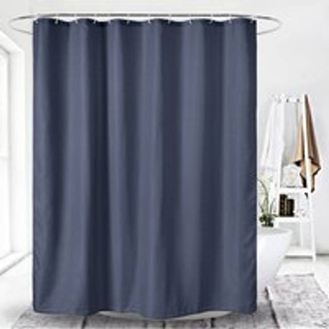 Waffle Shower Curtains - Folkstone Blue
