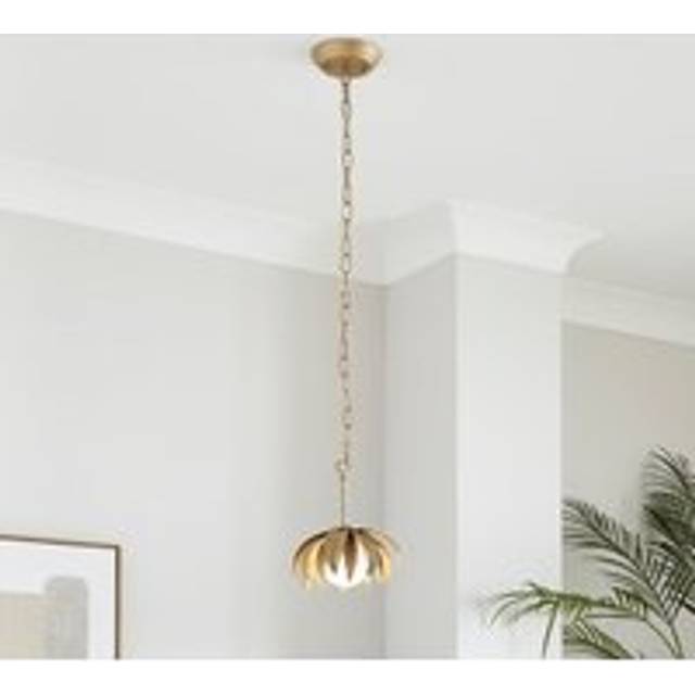 Alder Art Deco Adjustable Pendant Light - Gold