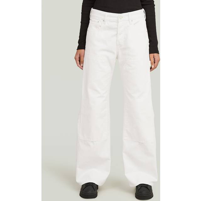 Bowey 3D Carpenter Loose Jeans - White - Women