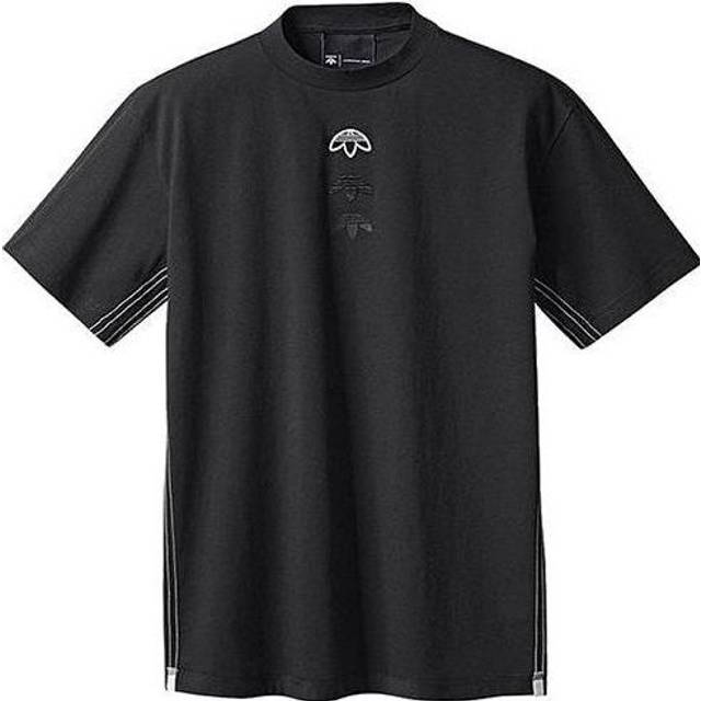 adidas originals x alexander wang Crossover Solid Color Logo Casual Short Sleeve Black T-Shirt CD0905 - Default Color - XXS