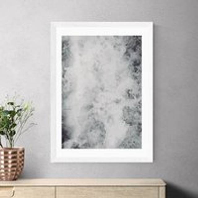 East End Prints Sea Foam Print by Rafael Farias - White