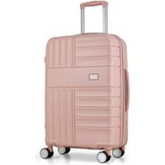 Rock 8 Wheel Hard Suitcase - Medium, Pink