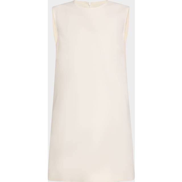 Fiuggi Sleeveless Shift Mini Dress - WHITE - 12