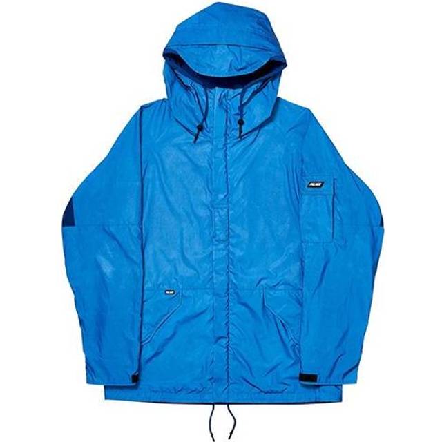 PALACE FW19 Deflector Reflective Material Back Logo Hooded Jacket Unisex Blue PAL-FW19-018
