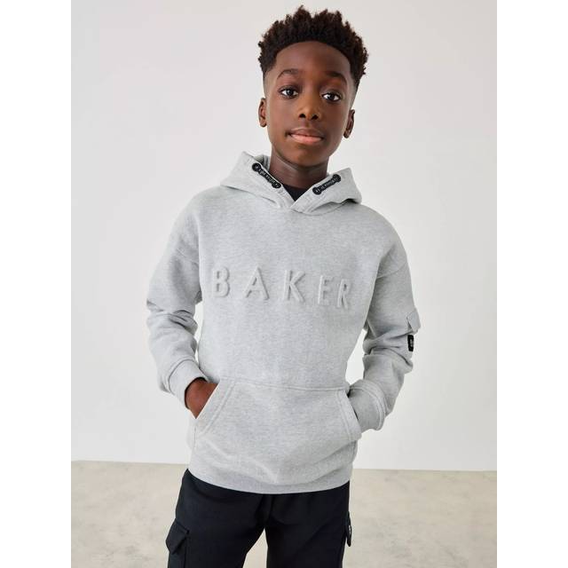 Ted Baker Baker by Ted Baker Kids' Embossed Hoodie, Grey
