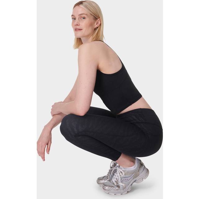Sweaty Betty Embossed All Day 7/8 Leggings, Black