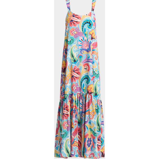 Blue Summer-Print Cotton Voile Maxi Sundress - BLUE PRINT 3 - 40 IT (4 US)